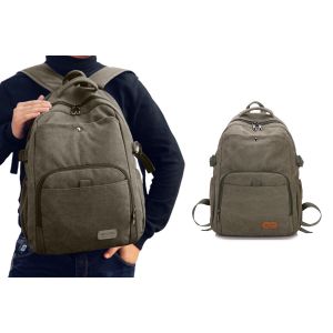 Sac &agrave; dos de voyage en toile pour ordinateur portable, unisexe - Grand sac &agrave; dos pour la randonn&eacute;e et le camping - Neuf