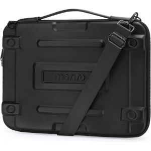 acdsgd-Housse Rigide Ordinateur Portable 15,6 pouces,Compatible avec MacBook, HP Dell Lenovo Asus, 16 Pouces Notebook, Sacoche de Transport Imperm&eacute;able G&eacute;om&eacute;trique Abstrait avec Bandouli&egrave;re,Noir - Neuf