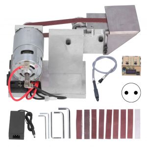 XYONG Mini ponceuse a bande electrique 7 vitesses, polisseuse, polisseuse, 12-24 V CC, type 10, 110-240 V, prise EU - Neuf