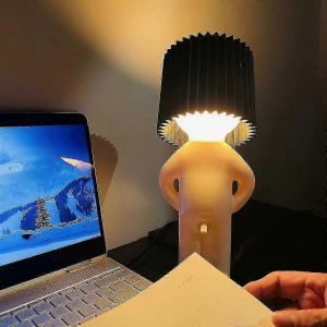 Une Lampe Cr&eacute;ative Petit Homme Timide,Lampe De Bureau Petit Vilain Gar&ccedil;on,Lampe Homme Timide,Veilleuse De Chevet,Cadeau De Nouveaut&eacute; De D&eacute;coration D'int&eacute;rieur - Neuf
