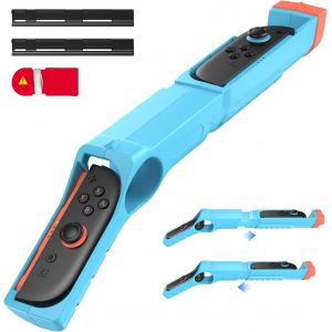 Gjfty-(Switch 2/Switch 1 Compatible) Gun Grip Pour Splatoon 3/2, Support De Manette Pour Joycon, Poignée Accessoires Pour Nintendo Switch 2/Switch 1 - Neuf