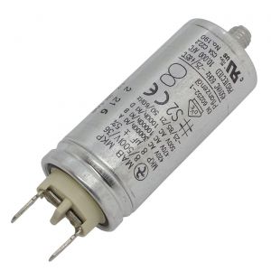 Condensateur de d&eacute;marrage Hydra MKP-500 8-A [incl. fiche 6,3x0,8mm] | Condensateur moteur 8&micro;F 470V 30x68mm I Condensateur avec bo&icirc;tier m&eacute;talli - Neuf