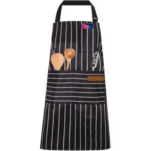 Eryi-Tabliers De Cuisine,Tablier Réglable Avec Poches Tablier Cuisine Homme Femme Pour Restaurant,Barbecue,Café,Chef,Boulanger - Neuf