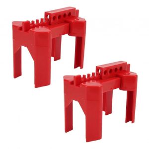 2PCS Verrouillage de la vanne &agrave; bille R&eacute;sistance aux chocs Serrure de s&eacute;curit&eacute; de la vanne d'isolation r&eacute;sistante &agrave; la corrosion - Neuf