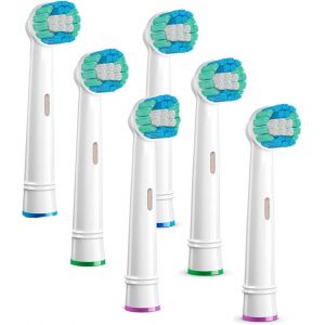 Brossette De Rechange Pour Brosse &Agrave; Dents &Eacute;lectrique Compatible Avec Oral-B 20 Recambios + Cepillo El&eacute;ctrico Rosa Rose - Neuf