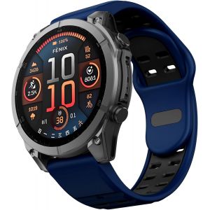 22mm Quick Fit Strap Pour Fenix 7/Fenix 7 Pro/Fenix 6/Fenix 6 Pro/Fenix 5/Epix Gen2, Bande De Remplacement En Silicone Souple Pour Forerunner 935/945/955/965/Approach S62 - Neuf