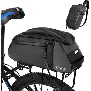 Subzonal-Sac De Toit R&eacute;fl&eacute;chissant Pour V&eacute;lo, Si&egrave;ge Arri&egrave;re R&eacute;sistant &Agrave; L'eau Pour Sacs De V&eacute;lo Avec Porte-Bagages 8l Multi-Poches Arri&egrave;re - Neuf