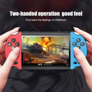 Console De Jeux Vidéo Portable Rétro X7 Écran Hd De 4.3 Pouces Mémoire De 8 Go 3000 Jeux Classiques Lecteur Mp5 De Poche - Neuf