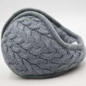Cache-Oreilles Unisexe En Tricot Chaud Pour Femme, Cache-Oreilles En Cachemire, Couleur Unie, Gris, Pour L'extérieur, En Fourrure, Ajustable - Neuf