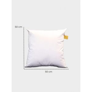 CAUC-Coussin de canap&eacute; 50x50 Coussin d&eacute;coratif d'int&eacute;rieur 2 pi&egrave;ces Rembourrage 100% Coton Frais hypoallerg&eacute;nique et Respirant Fabriqu&eacute; en Italie - Neuf