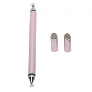Stylet Stylet 2 en 1 Stylo d'&eacute;cran &agrave; r&eacute;ponse rapide de haute pr&eacute;cision avec housse de protection pour t&eacute;l&eacute;phones mobiles tablettes bloc-notesrose - Neuf