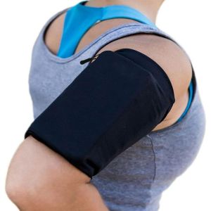 Kal-Brassard De Sport Extensible Pour Téléphone ¿ Taille S ¿ Brassard Pour Téléphone Jusqu¿ À 20 Cm De Tour ¿ Bracelet De Sport À Running, Fitness, Training, Cyclisme, Etc. Universel ¿ Noir - Neuf