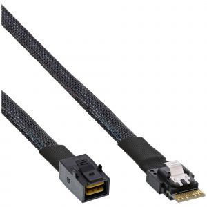 InLine 27643B c&acirc;ble Serial Attached SCSI (SAS) 1 m 24 Gbit/s Noir - Neuf