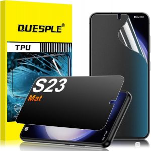 [2 Pi&egrave;ces] Mat Protection &Eacute;cran Anti Espion Pour Samsung Galaxy S23, Anti-Empreintes, Anti-&Eacute;blouissement Matte Tpu Film Protection &Eacute;cran, Compatible Avec Lecteur d'Empreinte[LOT6190660] - Neuf