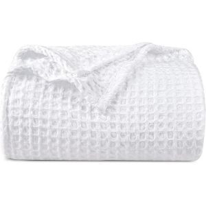 Kyaoayo-Couverture Gaufrée 150 X 200 Cm - Couverture D'été - Douce Et Légère - En Nid D'abeille - Confort Toute L'année - Non Crème - Pour Lit Et Canapé, 150 X 200 Cm - Blanc - Neuf