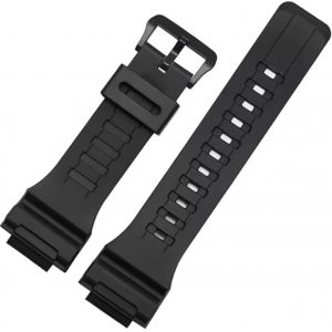 Kal-Rechange Bracelet De Montre En Résine 18mm Compatible Avec Casio Ae-1300, Ae-1200, F-108, W-216h, Ae-1000w, Sgw-300h, Aq-S800w, W-800h - Neuf