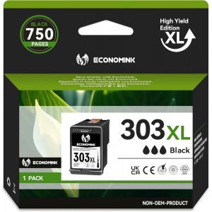 303XL Cartouche Noire Haut Rendement,303 XL Cartouches d'encre Remplacement pour Encre HP 303,303XL Noir pour HP Envy Photo 6232 6230 6220 7130 7134 6234 Envy Inspire 7200e 7220e 7900e 7920e Tango X - Neuf