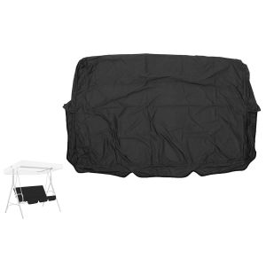 Housse Imperm&eacute;able Pour Coussin De Balancelle 3 Places - Noir - Neuf