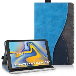 ?tui Coque Compatible avec Samsung Galaxy Tab A 10.5 2018 (SM-T590/T595/T597), Housse de Protection avec Fonction Support Coque Tablette Galaxy Tab A (Bleu) - Neuf