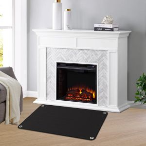 Tapis de Barbecue, Tapis Barbecue sol Fibres de Verre en Silicone, Tapis de Cuisson BBQ R&eacute;sistant &agrave; la Chaleur Jusqu'&agrave; 650&deg;C, Tapis de Protection de Sol pour Barbecue (100 * 120CM) - Neuf