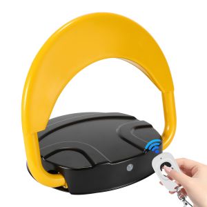 2X Barri&egrave;re de parking Pliable T&eacute;l&eacute;commande Poteau de blocage Parking Auto - Neuf