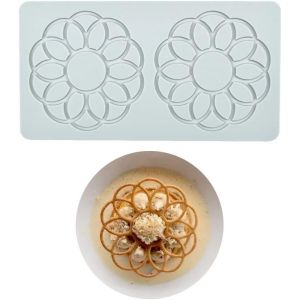 Moules En Silicone Pour La Cuisson De Moules Anneau Circulaire En Forme Creux 3d,Tapis Dentelle Moules &Agrave; Chocolat,Moules En Argile Polym&egrave;re Antiadh&eacute;sifs Pour La P&acirc;tisserie,Le Savon - Neuf