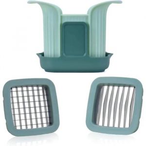 Hachoir &Agrave; L&eacute;gumes 2 En 1 Asaiy - Coupe-Oignons Manuel Avec Lames Inox Pour Fruits, Fromage, Salade. - Neuf