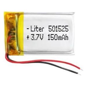 Batterie 501525 Lipo 3.7v 150mah 0.555wh 1s 5c Liter Energy Battery Pour L'&eacute;lectronique Rechargeable T&eacute;l&eacute;phone Portable Lumi&egrave;re Led-Ne Convient Pas &Agrave; La Radiocommande 27x15x5mm (150mah|501525) - Neuf