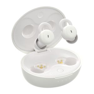 MEVRONISSHOP-Mini &eacute;couteurs de sommeil sans fil Bluetooth invisibles pour dormir sur le c&ocirc;t&eacute;, blocage du bruit, &eacute;couteurs confortables pour dormir, travailler et voyager (blanc) - Neuf