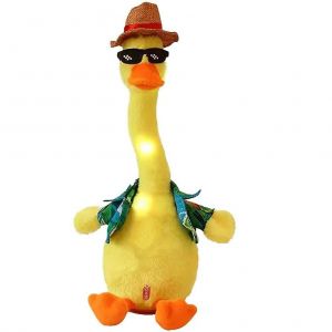 Jouet De Canard Musical &Eacute;lectrique Avec 120 Chansons Chantant Dancing Duck Toy Avec Lumineux Et Enregistrement Peluche Duck Toy Pour Enfants Kid - Neuf