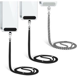 Kal-Cordon En Bandoulière Pour Téléphone Avec Écusson, Cordon Tour De Cou Réglable En Nylon, Compatible Avec La Plupart Des Smartphones, 150 - Neuf
