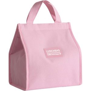 Kalanka-Sac &Agrave; Lunch Isotherme, Sac Isotherme &Agrave; Repas, Sac &Agrave; Main Lunch Bag Portable, R&eacute;utilisable Lunch Bag Isotherme, Sac Dejeuner Isotherme Sac Repas Tendance Petite Glaciere Pour &Eacute;cole (Rose) - Neuf
