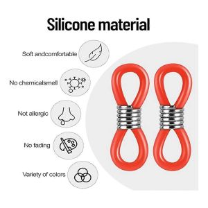 Lot De 60 Embouts De Chaîne De Lunettes En Silicone,Support De Chaîne De Lunettes,Connecteur De Lunettes,Chaîne Fixe - Neuf