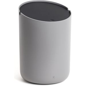 &reg; Mini-Poubelle de Salle de Bain 'Tove' - 1,5L | Petite Poubelle WC | Pour Salle de Bain, Cuisine, Bureau ou pour la table | Antid&eacute;rapante, Seau Int&eacute;rieur | Gris fonc&eacute;, Noir - Neuf