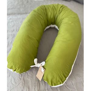 Coussin De Grossesse - Coussin D'allaitement - 170 Cm - Coussin De Positionnement Lat&eacute;ral 100 % Coton - Avec Housse Amovible - Coussin Ergonomique Pour Dormir (Gaufr&eacute; Vieux Rose/Gris Lisse) - Neuf