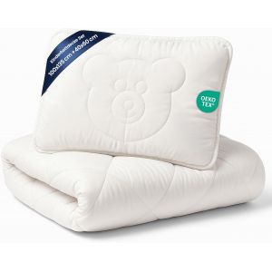 Tianyi-Couette Et Oreiller Bébé 100x135 Cm - Ensemble De Literie Enfant Avec Couette Microfibre Et Coussin 40x60 Cm Idéal Pour Lit Bebe Et Enfant Doux Et Respirant Certificat Oeko-Tex - Neuf