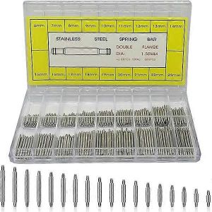 360pcs 6-23mm Broche De Bracelet De Montre Professionnelle, Barre &Agrave; Ressort De Broche De Montre En Acier Inoxydable, Adapt&eacute;e &Agrave; Toutes Sortes De Barre De Ressort De Montre - Neuf