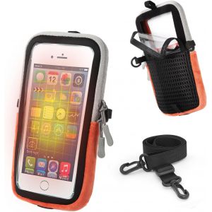 acdsgd-Housse Thermique pour T&eacute;l&eacute;phone, pour Les tr&egrave;s Basses temp&eacute;ratures, Aide a Economiser la Batterie, Protection pour iPhone, Samsung, Huawei, Xiaomi Smartphone etc. (Orange) - Neuf