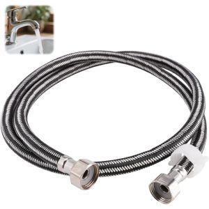 KALANKA-1.2m Tuyau Tress&iquest;&iquest; G1/2"" X G1/2"", Flexible de Douche Universel,Lexible de Douche En Acier Inoxydable, Uyaux de Raccordement, Anti-Explosion R&iquest;&iquest;sistant &iquest;&iquest; Haute Temp&iquest;&iquest;rature Anti-Torsion Tuyau de - Neuf