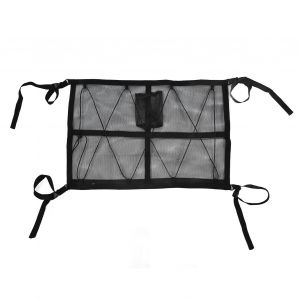 Hjlian Sac De Rangement Pour Plafond De Voiture, En Polyester, Reglable, Elastique, Suspendu, Poche En Maille Pour Toit, Pour Camping En Plein Air, 78 X 53 Cm - Neuf