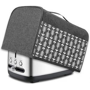 ChenQuanSarl-HousseDeGrillePain2TranchesAvecPochesEtPoigneSuprieureHousseEnNylonCompatibleAvecLaPlupartDesGrillePains2TranchesStandardGrisAvecFlche - Neuf