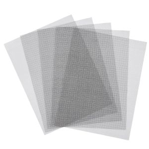 Yemaesre-Lot De 5 Rustines De Réparation De Maillage Métallique - Pour Réparation De Maillage - Tamis En Métal - Gris Clair - Acier Inoxydable - Neuf