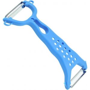 R&acirc;pe L&eacute;gumes Double Face,&Eacute;plucheur Double Fonction En Acier Inoxydable,Outil 2 En 1,&Eacute;plucheur De Fruits Et L&eacute;gumes Avec Poign&eacute;e Ergonomique (1 Pc) - Neuf