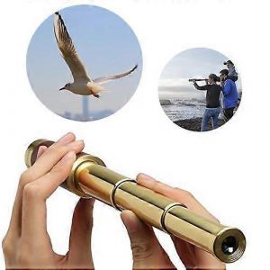 T&eacute;lescope de pirate r&eacute;tro zoomable 25x30, &eacute;tanche, de poche, capitaine - Neuf