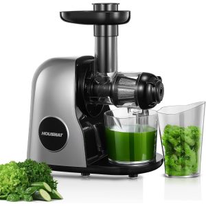 Extracteur De Jus De Fruits Et L&eacute;gumes, Extracteur Jus Avec Moteur Silencieux, Slow Juicer Nutriments Maximaux - 90% Jus Puret&eacute;, Extracteur Jus De Fruits Et L&eacute;gumes, Fonction Inverse - Neuf