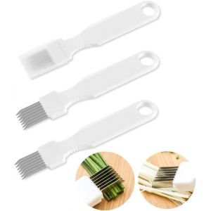 Chicslick-3 Pi&egrave;ces Shred Silk The Knife, Couteau &Agrave; Oignons, Coupe-L&eacute;gumes Pour Aliments, Ail, Fruits, Salade De Bananes, Coupe-Aliments Rapide Pour Cuisine, Restaurant, H&ocirc;tel, M&eacute;nage[X2073] - Neuf