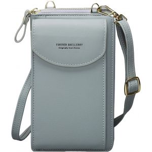 CAUC-Portefeuille Femme Sac à Bandoulière pour Téléphone Portable Femmes Cuir PU Porte Monnaie Téléphone Portable Pochette Porte Carte Portefeuille - Neuf