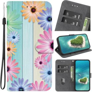 Kal-Étui Pour Samsung Galaxy A34 5g,Coque Housse En Cuir À Clapet Motifs Peinture Animaux Ou Fleurs Ou Papillons Antichoc Bourse Poche Pour Samsung Galaxy A34 5g,Coloré -15 - Neuf