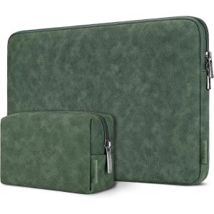 14 Inch Waterproof Protective Laptop Bag Case for 14 Inch HP/Dell/ASUS, 15 Inch MacBook Pro/14 Notebooks, Ink Green - Neuf