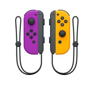 Manette De Jeu Sans Fil Pour Ns Switch / Lite / Oled Avec Fonction De Réveil Et Manette Bluetooth Gyroscope 6 Axes - Violet/Orange - Neuf